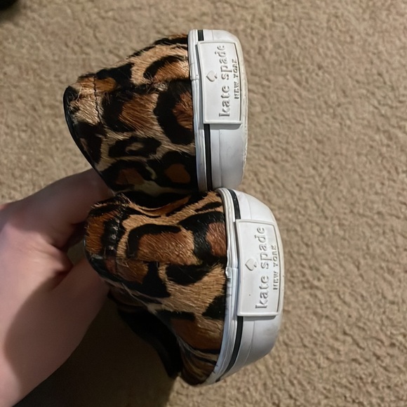 Kate Spade Leopard Print Slip-On Sneakers with Black Bow - Picture 7 of 7